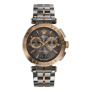 Versace Men's Watch Aion Chronograph 45mm Grey Bronze