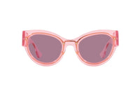 Versace Women's Sunglasses Cat Eye Transparent Pink VE2234 125284