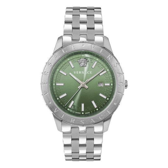 Versace Univers 43mm Green Dial Stainless Steel Men's Watch
