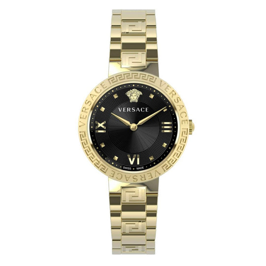 Versace Greca Lady Quartz Ladies' Black Gold Watch VE2K00721
