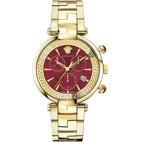 Versace Men's Watch Revive Chrono 41mm Red Gold Bracelet VE2M00721