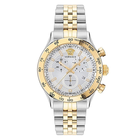 Versace Hellenyium Chronograph Men's Two-Tone Watch VE2U00422