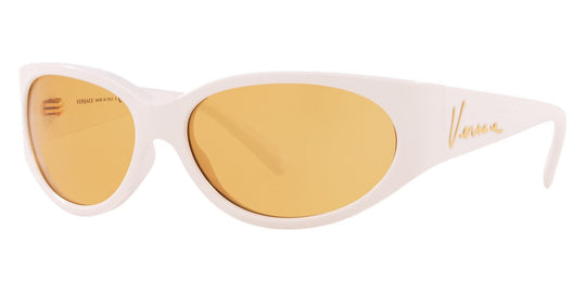 Versace Women's Sunglasses Cat Eye White/Yellow VE4386 401/7