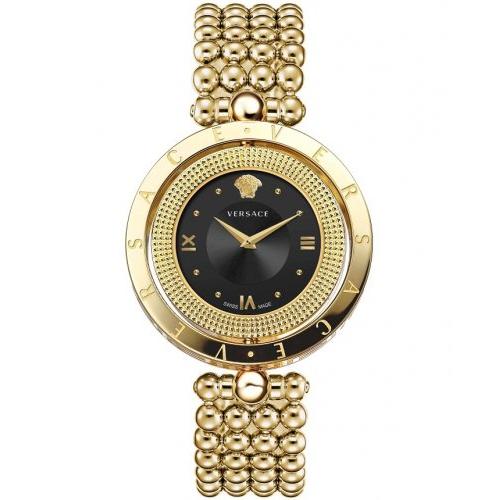 Versace Ladies Watch Eon 34mm Black Gold Bracelet VE7901723
