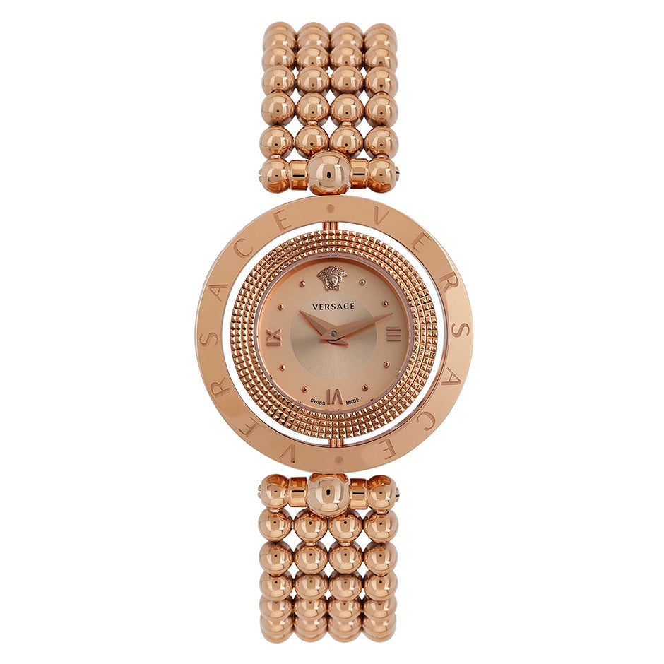 Versace Float Versace Eon Rose Gold Watch – Floating Case Jewellery Style 34mm