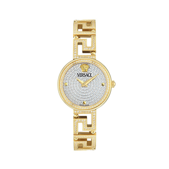 Versace Greca Goddess Ladies’ Gold Diamond Watch VE7A00524