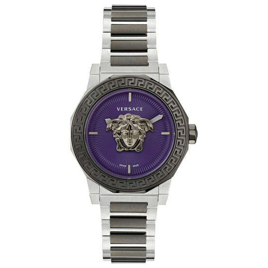 Versace Medusa Deco Quartz Ladies' Purple Grey Watch VE7B00523