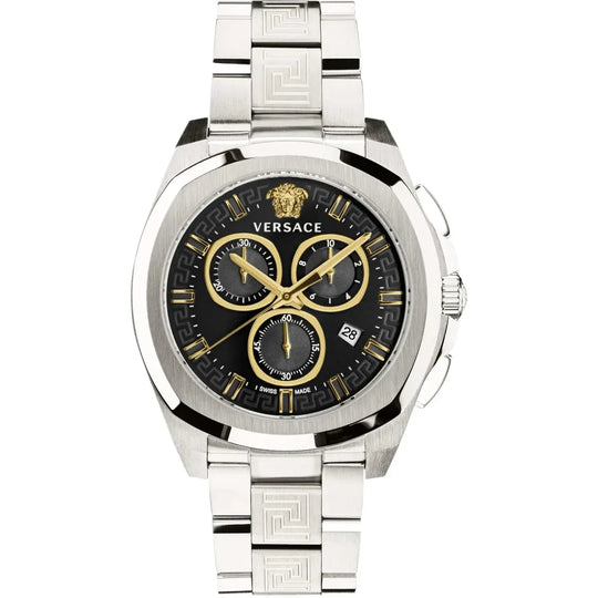 Versace Men's Watch Chrono Geo 43mm Black Bracelet VE7CA0723