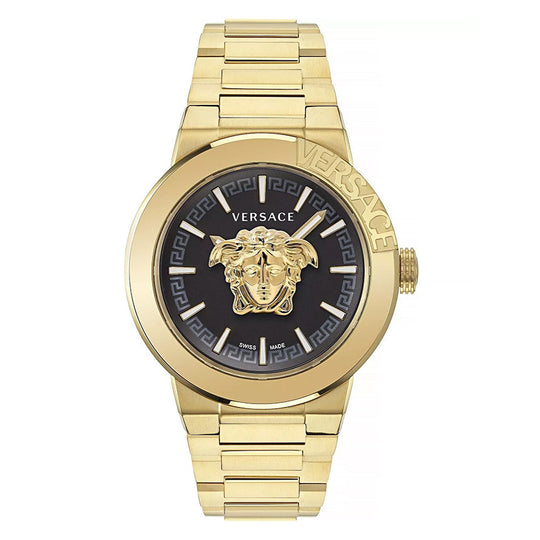 Versace Medusa Infinite 43mm Black Gold Men’s Dress Watch
