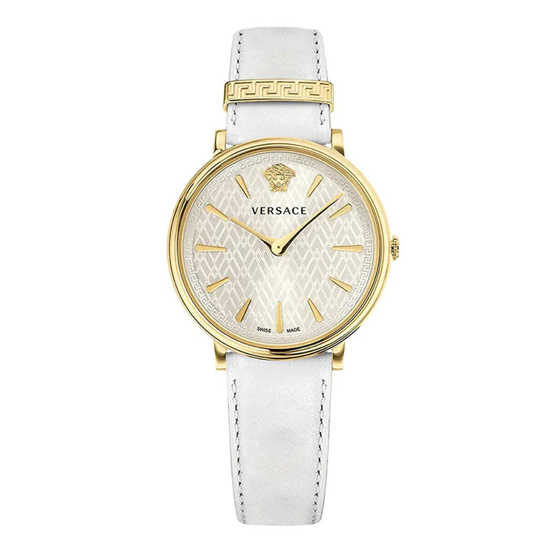 Versace V-Circle White Watch Versace V Circle Quartz Silver/White Dial Men main image 2