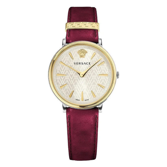 Versace Ladies Watch V-Circle 38mm Red Burgundy VE8100719