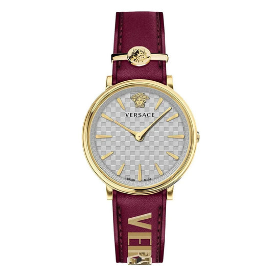 Versace Ladies Watch V-Circle 38mm Red Grey VE8104322