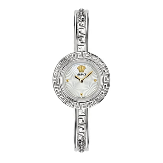 Versace La Greca Ladies’ Silver Bangle Diamond Watch VE8C00324