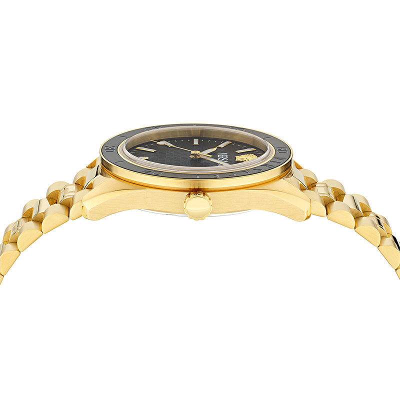 Versace Timeless V. Dome Men's Gold Watch VE8E00624