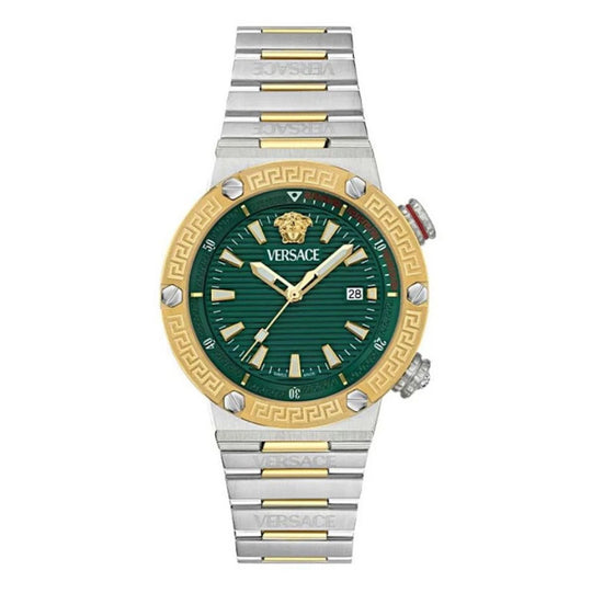 Versace Greca Logo Diver Men’s Green Quartz Watch VE8G00524