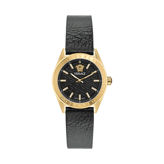 Versace V-Code Quartz Ladies' Black Watch VE8I00224