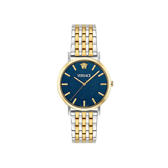 Versace Greca Slim Ladies’ Blue Quartz Watch VE8Q00424