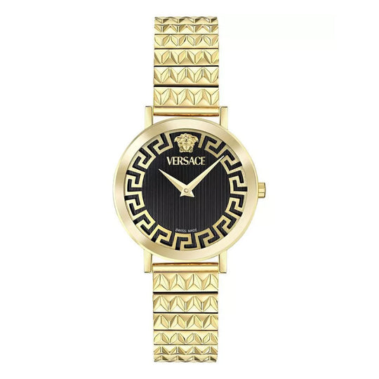 Versace Daedalus 35mm Black Gold Ladies’ Dress Watch