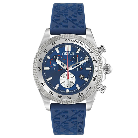 Versace Chrono X Men’s Blue Silver Watch VE9K00124