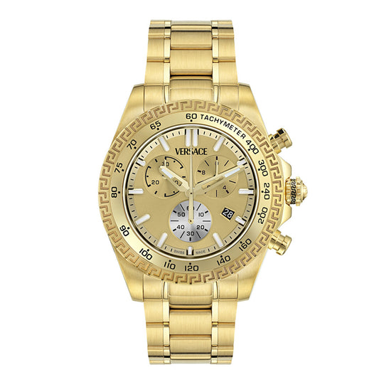 Versace Chrono X 44mm Gold Men’s Chronograph Watch