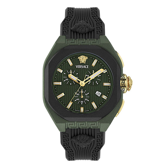 Versace V-Legend 44mm Green Men’s Chronograph Watch