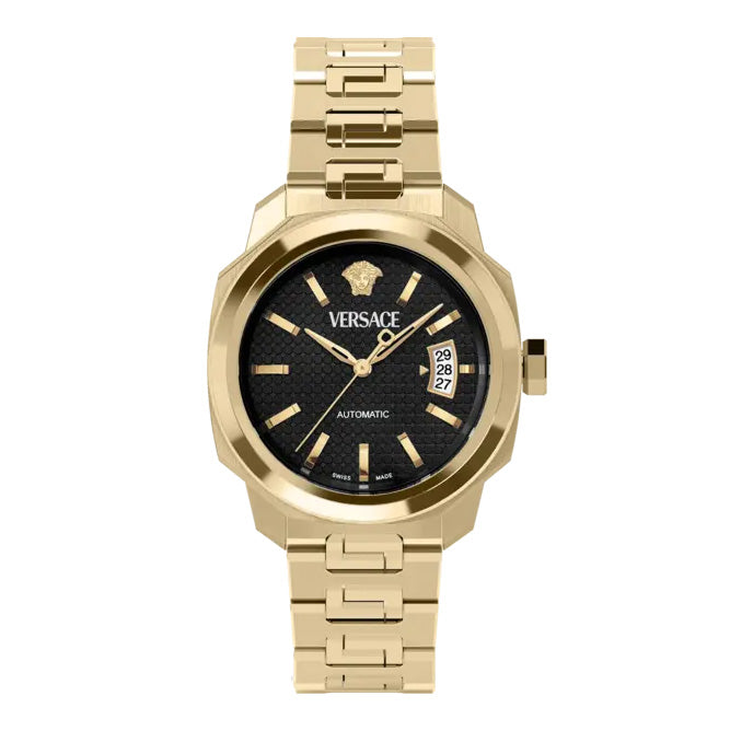 Versace Dylos Automatic Men's Black Gold Watch WatchPilot