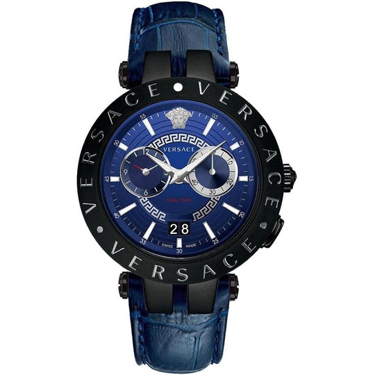 Versace Men's Watch V-Race 46mm Blue Black VEBV00419