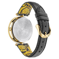 Versace Palazzo Empire Barocco Ladies' Black Gold Watch VECO01420