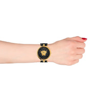 Versace Palazzo Empire Barocco Ladies' Black Gold Watch VECO01420
