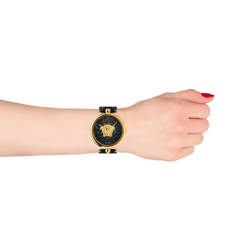 Versace Palazzo Empire Barocco Ladies' Black Gold Watch VECO01420