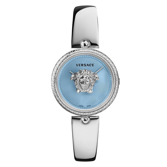 Versace Palazzo 34mm Blue Ladies’ Stainless Steel Bracelet Watch