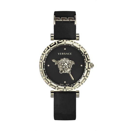 Versace Palazzo Empire Greca Diamond Ladies’ Black Watch VEDV00919
