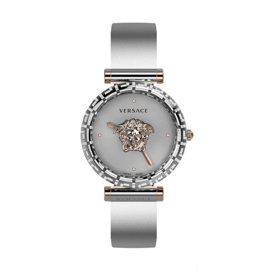 Versace Palazzo Empire Greca Silver Diamond Ladies’ Watch VEDV01219