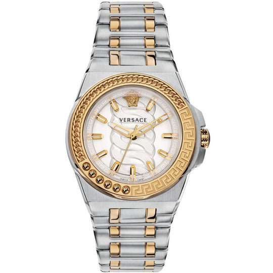 Versace Chain Reaction Unisex White Silver Watch VEHD00420