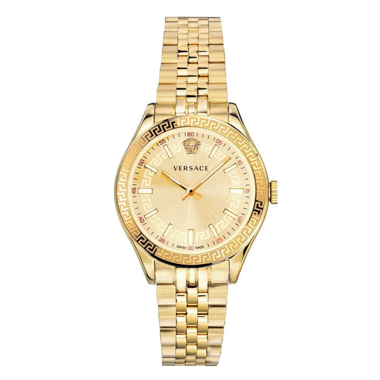 Versace Hellenyium 36mm Gold Bracelet Ladies Dress Watch