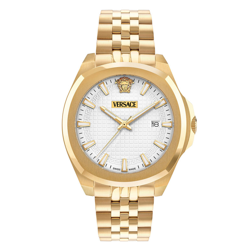 VERSACE 時計 ゴールド ホワイト Versace SPORT TECH Mens Chronograph White & Gold Watch VERB00518