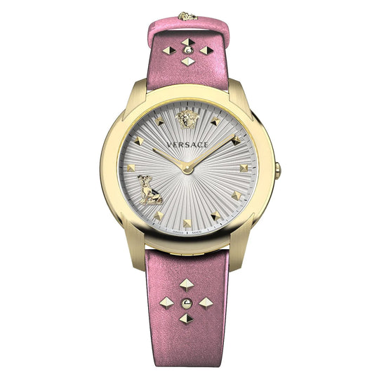 Versace Audrey Quartz Ladies' Silver Pink Watch VELR01219