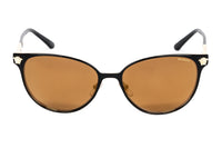 Versace Women's Sunglasses Square Black/Pale Gold Polar VE2168 13772T