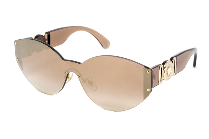 Versace Women's Sunglasses Rimless Cat Eye Beige VE2224 53406K