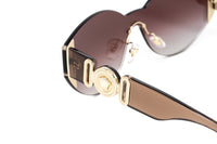 Versace Women's Sunglasses Rimless Cat Eye Beige VE2224 53406K
