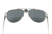 Versace Men's Sunglasses Medusa Pilot Silver Mirror VE2225 10016G