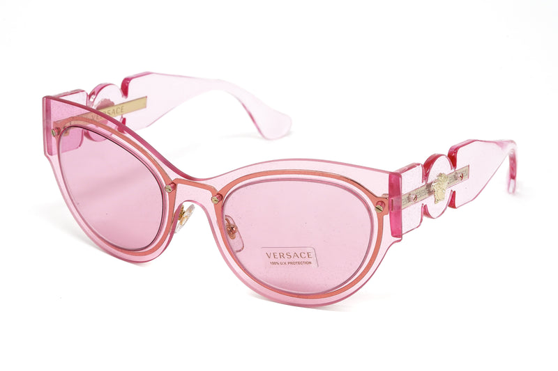 Versace Women's Sunglasses Cat Eye Transparent Pink VE2234 125284