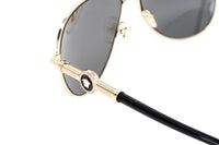 Versace Unisex Sunglasses Pilot Pale Gold VE2236 12526G