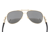 Versace Unisex Sunglasses Pilot Pale Gold VE2236 12526G
