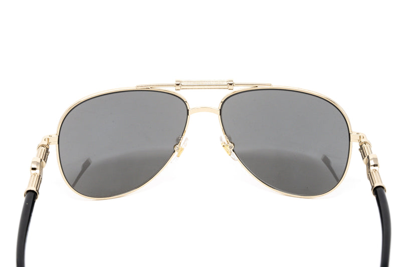 Versace Unisex Sunglasses Pilot Pale Gold VE2236 12526G