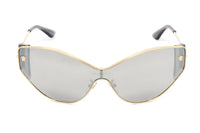 Versace Women's Sunglasses Cat Eye Pale Gold Silver Mirror VE2239 12526G