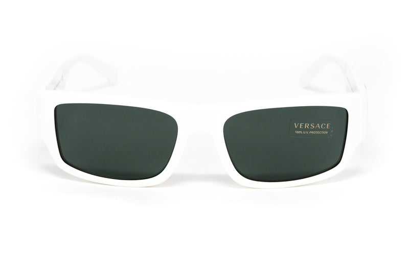 Versace Unisex Sunglasses Rectangular White/Green VE4385 532771