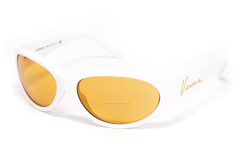 Versace Women's Sunglasses Cat Eye White/Yellow VE4386 401/7