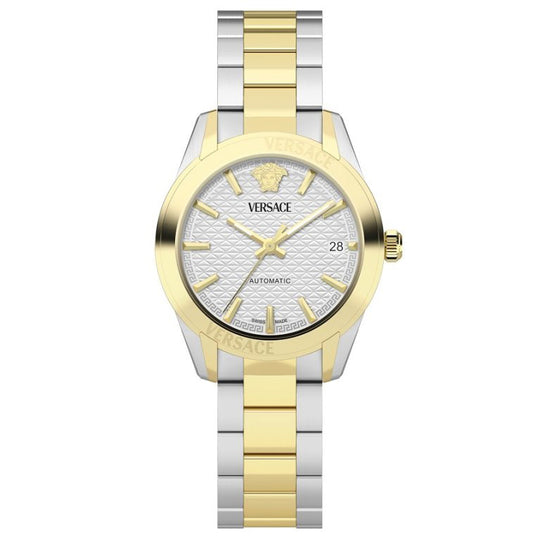 Versace Greca Classic Ladies’ Silver Gold Automatic Watch VESCA0424