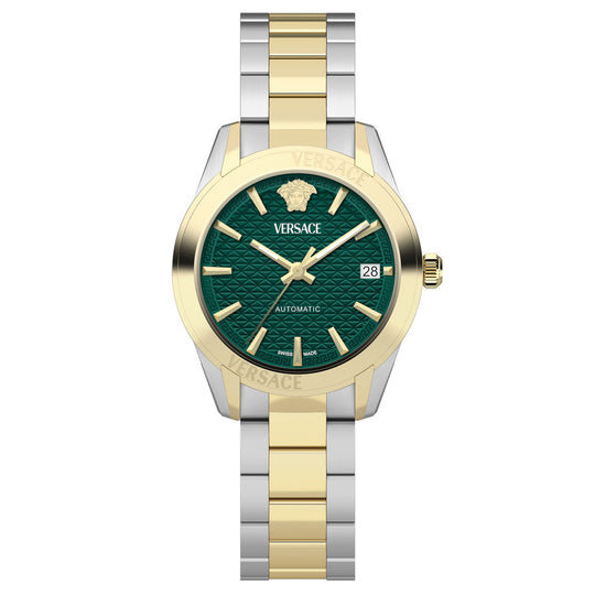 Versace Greca Classic Ladies’ Green Gold Automatic Watch VESCA0524